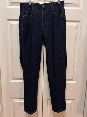 Ruby Rd Jeans Size 8x28 NWT Straight Leg Dark Wash Stretch Soft Denim
